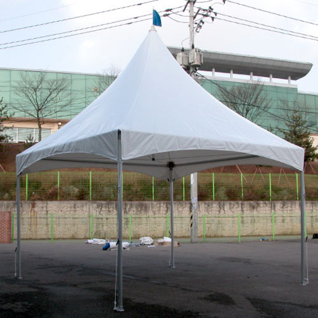 (주)한국캐노피 몽골천막 전체사이즈 골조와지붕 몽골텐트 행사천막 고정천막 행사용천막, 백관골조 5mx5m