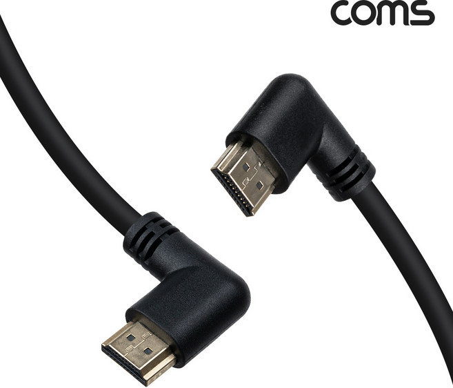 컴스 HDMI V2.1 케이블 8K 60Hz UHD 좌우꺾임 좌향 우향, IF928, 1개
