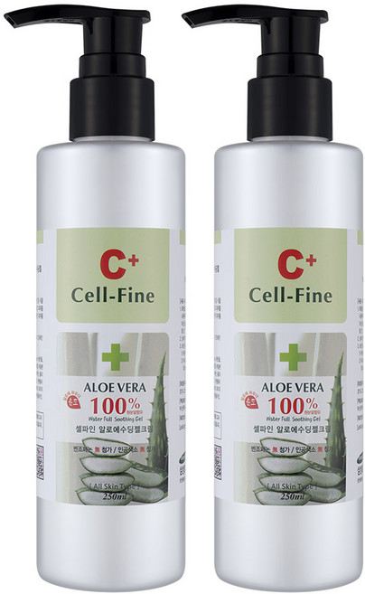 (셀파인화장품) 알로에 수딩 젤100%크림 250ml, 1개