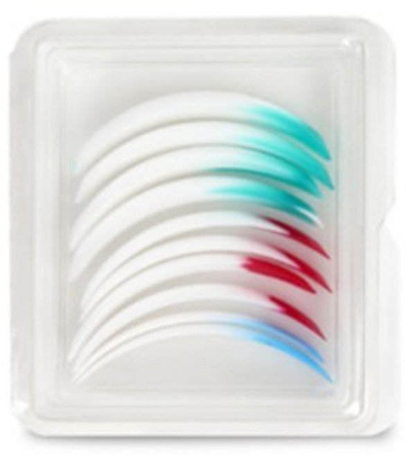 롤리킹 속눈썹 펌 롯드, 혼합색상, 1세트