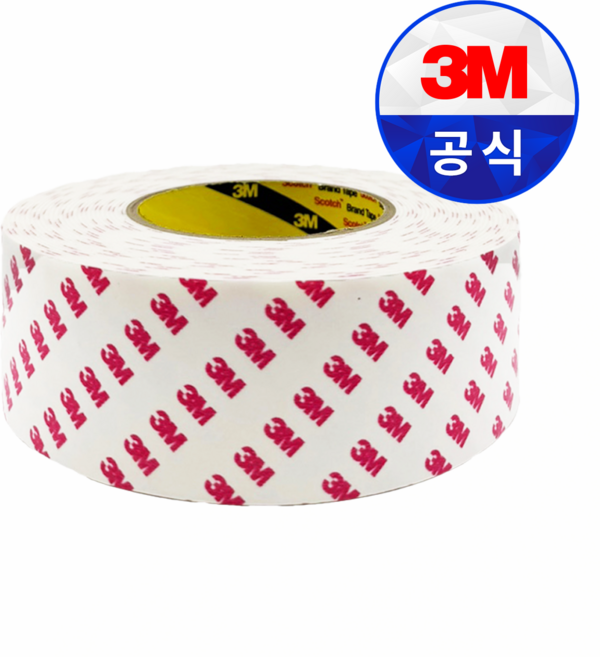 3M 초강력 3M 장수명 폼 양면테이프 10m 40mm폭 블랙박스 대시보드부착 학교