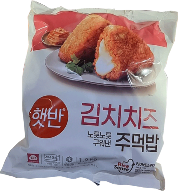 !반 김치치즈주먹밥 100G X 12 KIMCHI CHEESE RICE BALL