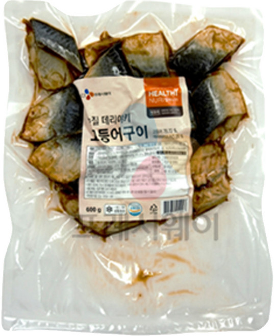 CJ 헬씨누리 손질데리야끼 고등어구이 순살 600g, 1개