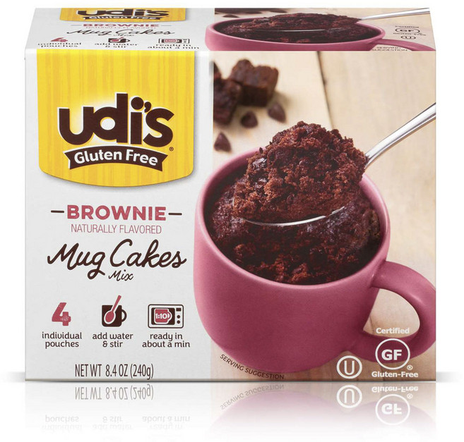 우디스글루텐프리 브라우니 머그 케이크 믹스 글루텐 프리, 1개, 240g
