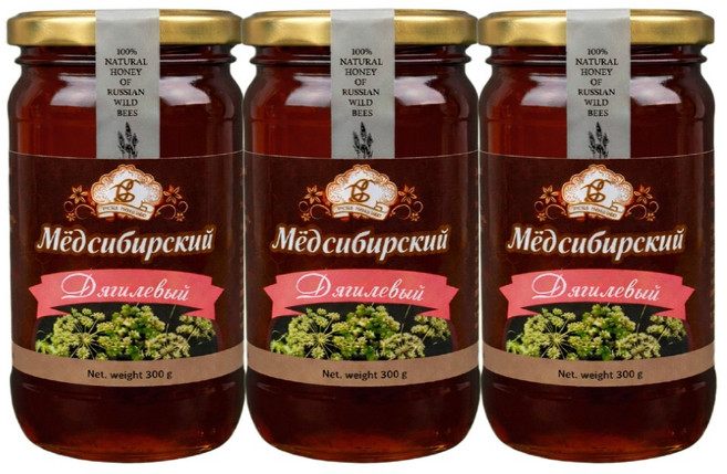 시베리아 당귀꿀 세계5대 명품꿀 러시아 알타이 토종 야생화 숙성 수입 자연산 벌꿀, 500g, 3개