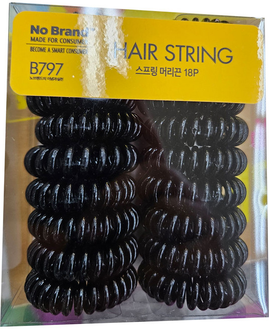 노브랜드 스프링 머리끈