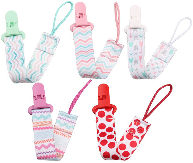 BUZOO 젖꼭지 걸이끈 장난감 집게 걸이끈, 5개, 스타일A