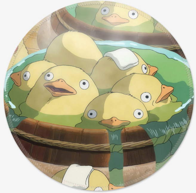 지브리 마우스패드 포뇨 토토로 원형 200x4mm, 17 지브리 MP200, 1개