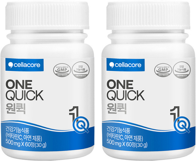 셀라코어 ONEQUICK 원퀵 500mg, 60정, 2개