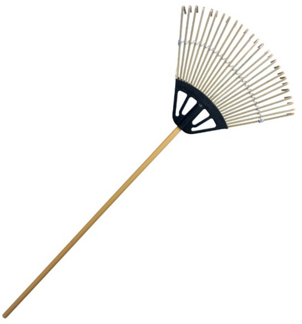 용품시티 대나무 갈퀴 농업 잡초 벌초 제거 갈쿠리 제초 잔디 낙엽 청소 도구, 1개