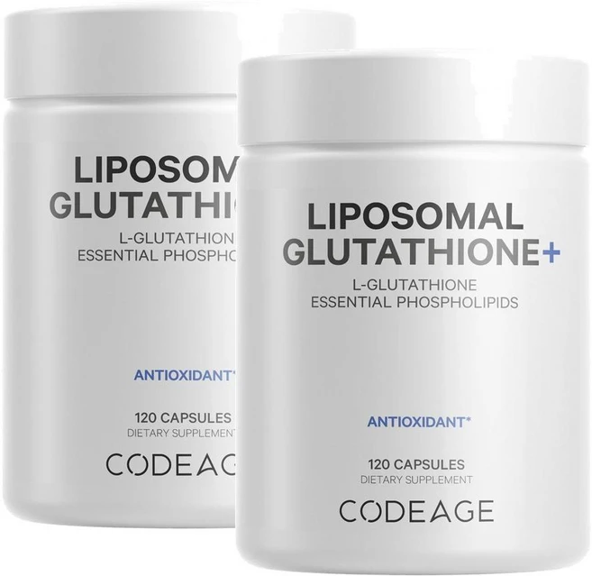 코드에이지 리포좀 글루타치온 안티옥시던트 캡슐 Codeage Liposomal Glutathione Antioxidant Capsules, 120정, 2개 - 쿠팡