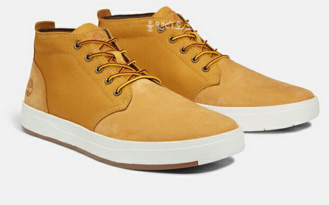 팀버랜드 남성스니커즈 캐주얼화 데이비스 스퀘어 미드 레이스업 위트 TB0A1OI3