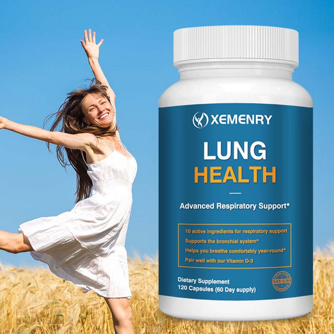 폐 기능폐 정화 및 해독 퀘르세틴 동충하초, 2개, 120정