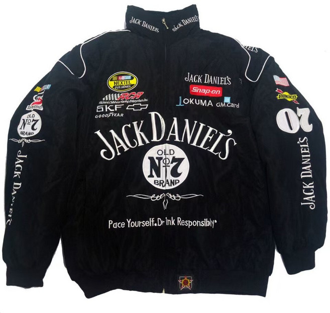 잭다니엘 Jack Daniel's F1 레이싱 재킷 자수 안솜 남녀 겸용 M-XXL