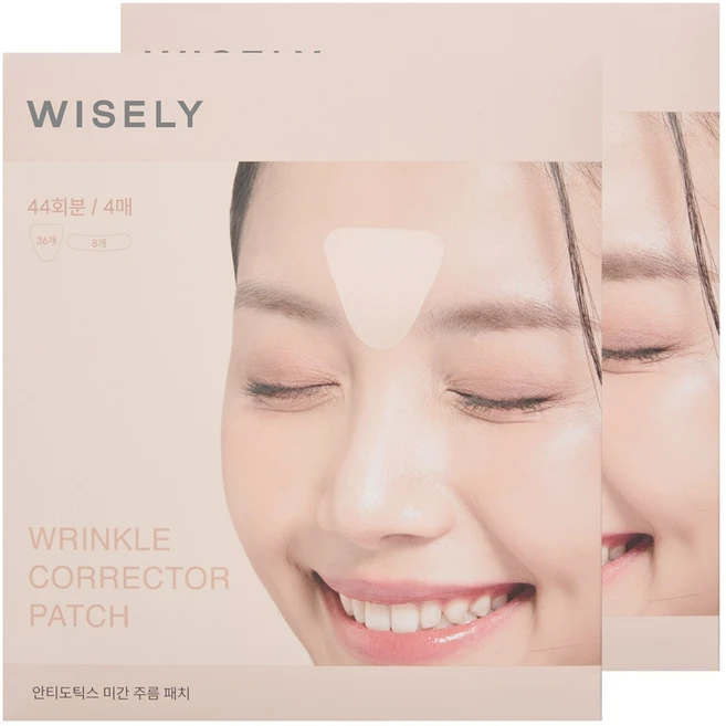 와이즐리 링클 리페어 주름 미간 패치, 2개, 44개입 - 쿠팡