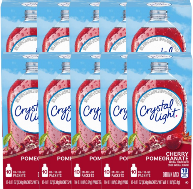 [Crystal Light] 온 더 고 드링크 믹스 체리 석류 10 패킷 10 SET, 10개