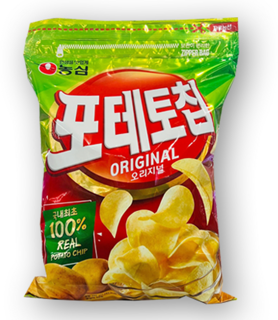 농심 포테토칩 오리지널 감자칩, 390g, 3개