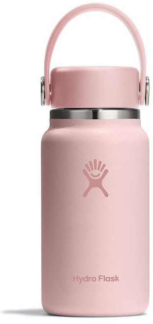 Hydro Flask 마이크로 보틀 - 누출 방지 지갑 또는 포켓 플라스크 단열 미니 물병 189.9g(6.7온스) 비치플럼 퍼플_160227, 트릴륨_160227