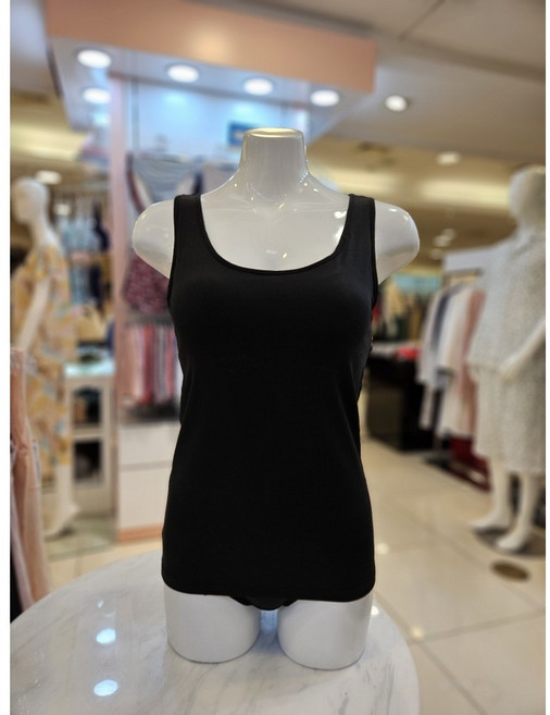 3층비비안)부드러운 촉감의 면텐셀스판 패드가 내장된 나시형 컵런닝브라 RU7387