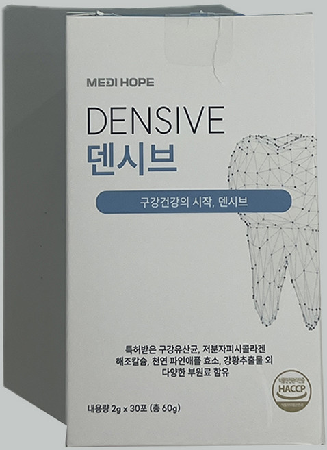 메디홉 덴시브 특허 구강유산균 함유 1개월분, 1박스, 60g