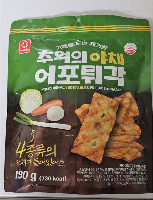 어포튀각 추억의 야채 어포튀각190g, 2개, 190g