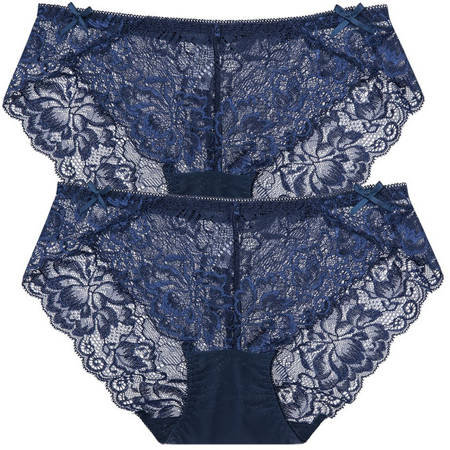 1+1 아이엠속옷 여성팬티 레이스 망사 부드러운 여자 팬티