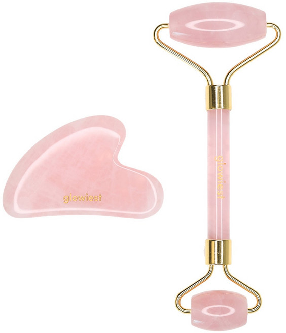 글로이스트 로즈 쿼츠 괄사 & 롤러, 1세트