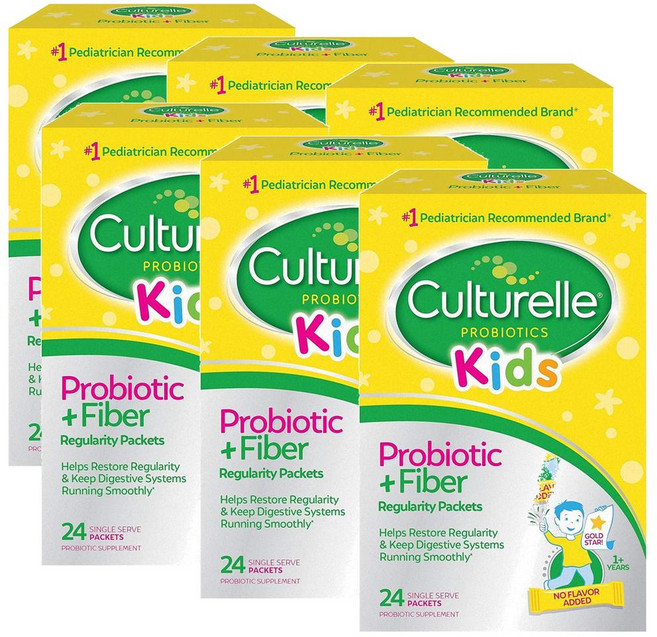 컬처렐 키즈 프로바이오틱스 식이섬유 24포입 Culturelle Kids Probiotic Fiber, 6개