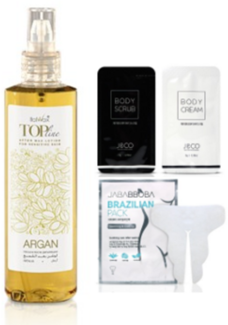 이탈왁스 후처리제 애프터 탑 포뮬러 로션 아르간250ml+바디스크럽5g+바디크림5g+브라질리언시트팩1매, 250ml, 1개