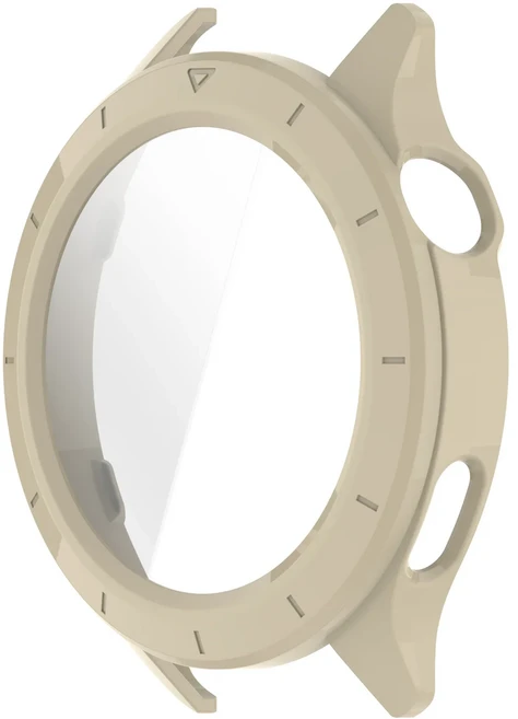 PC 케이스 및 강화 유리 액세서리 샤오미 워치 S4 보호대 범퍼 긁힘 방지, 01 For Xiaomi Watch S4, 01 Beige