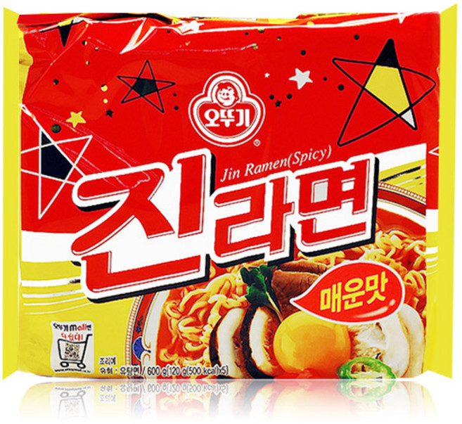 오뚜기 진라면 매운맛 120g, 1개