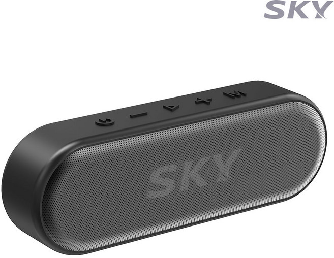 스카이 붐 S1 BT5.0 20W 출력 IPX6 방수 블루투스 스피커, 2개, 블랙