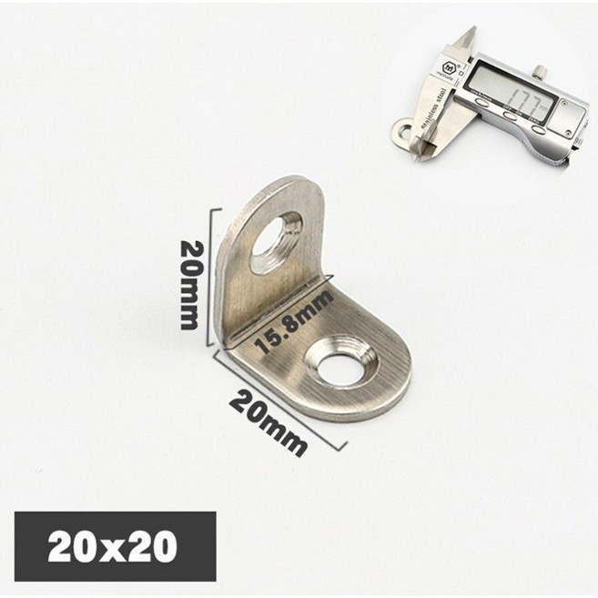 【直角角碼】不銹鋼 L型角鐵 直角固定, 1個, 20*20(5入)