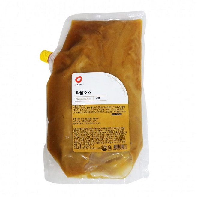 파닭소스 2kg 냉장 보관 닭강정소스 치킨소스 샐러드소스 업소용 대용량, 1개
