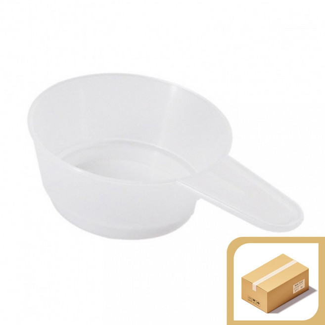 계량스푼 60ml 102mm H 1박스 1400개 국산 제약 분말 세제 다용도 플라스틱 분유 정확한계량, 반투명