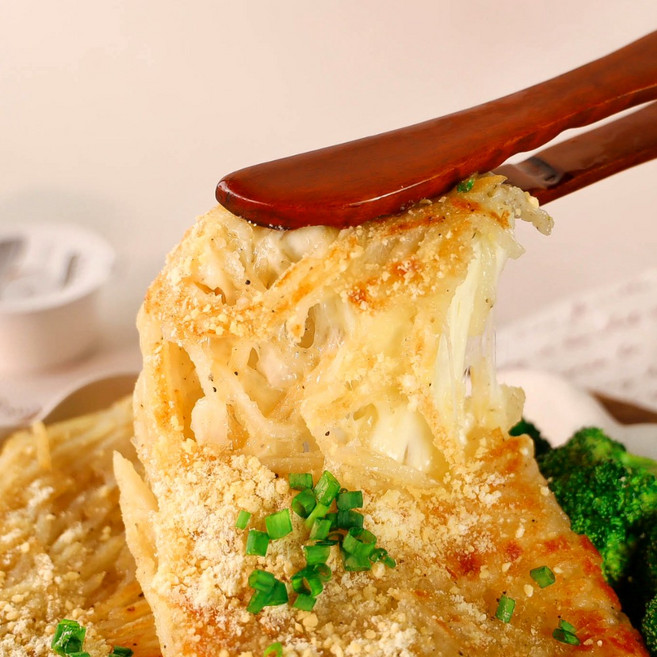 바삭한 치즈 감자 채전 (반달) 국산 감자전 밀키트 캠핑용 집들이, 1개, 220g