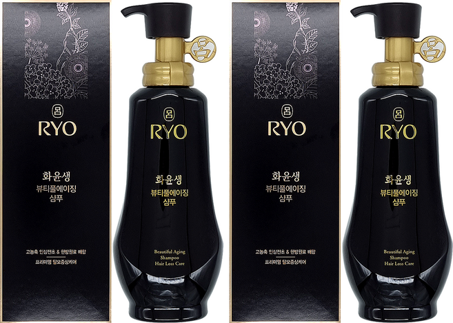 려 화윤생 뷰티풀에이징 샴푸액, 350ml, 2개