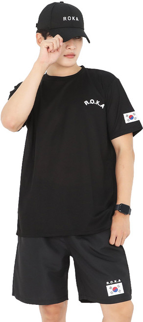 남녀공용 ROKA 로카 반팔 반바지 세트