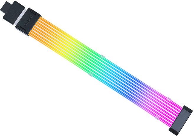 LIAN LI STRIMER WIRELESS 12V-2X6 케이블 (PW16-81W 0.34m) 컨트롤러 미포함, 1개