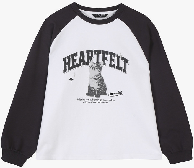 더데이걸 레글런 캣 스웻셔츠TGMA25103