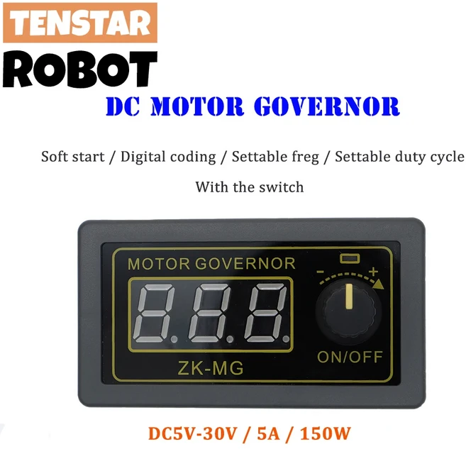 XK-MG DC 5-30V 12v 24v 5A 모터 컨트롤러 PWM 가변 속도 디지털 디스플레이 인코더 듀티 비율 주파수 최대, 01 ZK-MG