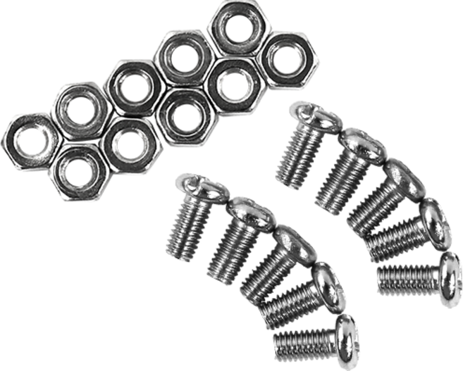 아두이노 M3 볼트 6mm 너트 세트(각 10pcs) 접시머리, 1개