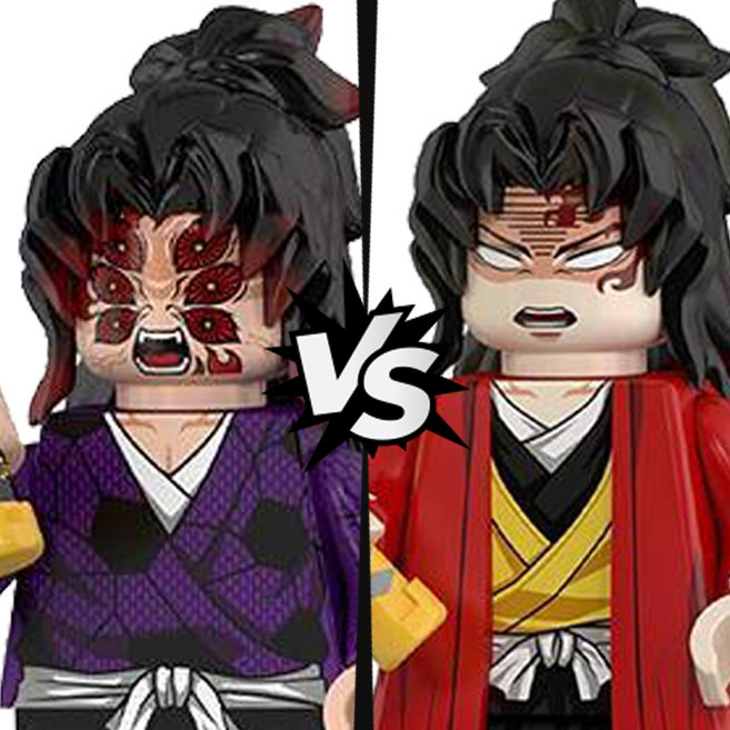 <귀멸의 칼날> 캐릭터 서사 스토리 시리즈 : '코쿠시보&요리이치 형제 VER.2'편 호환블록 브릭미니피규어 취미/수집/장식/컬렉션용 커스텀 호환 블록피겨 컬렉션, DS0203. 코쿠시보 형제 2종 VER.2, 1개