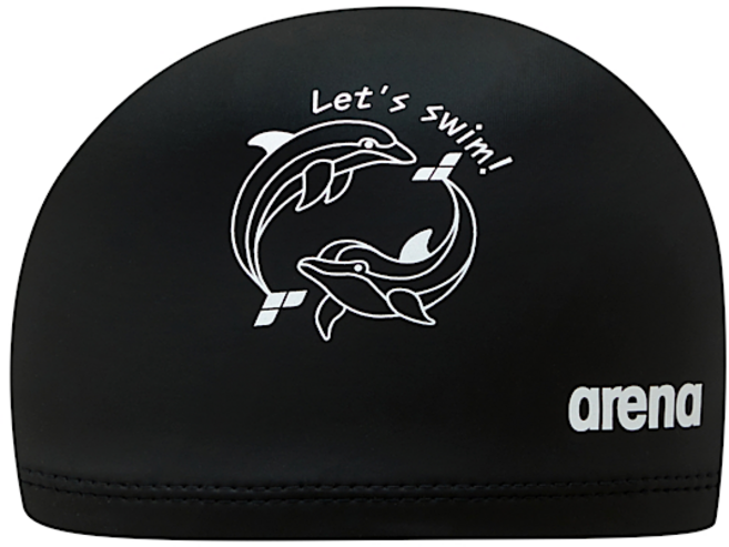 아레나 돌핀 실리코팅 수모 A5AC1AL06, BLACK, 1개