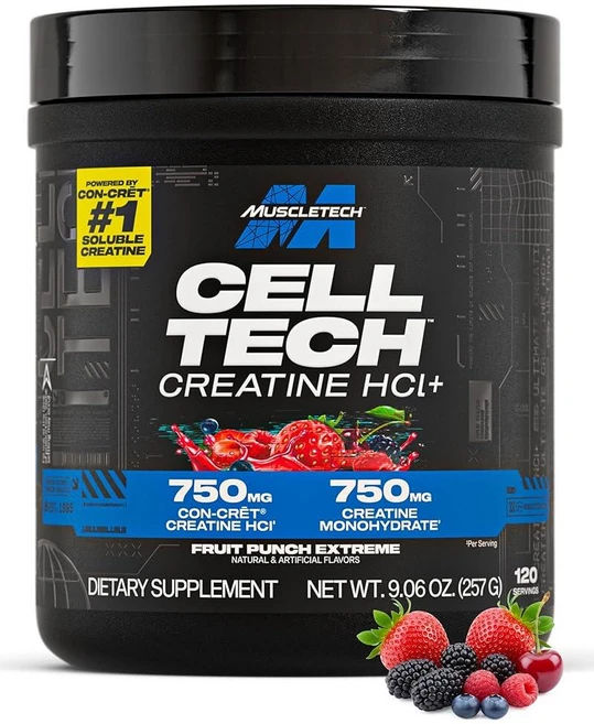 머슬테크 크레아틴 파우더 프루트 펀치 익스트림 257g, 1 - 쿠팡