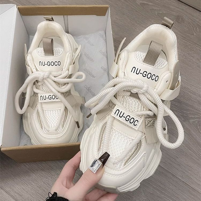 NU-GOCO 老爹鞋 女款 厚底 增高 顯腳小 百搭 休閒 運動鞋