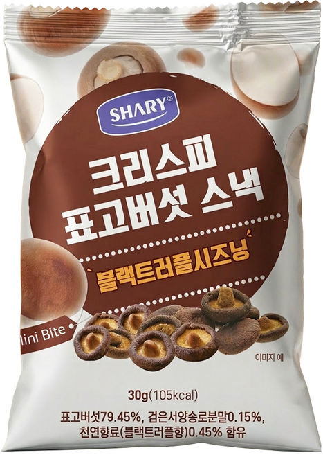 쉐리 크리스피 트러플 표고버섯 과자, 1개, 30g
