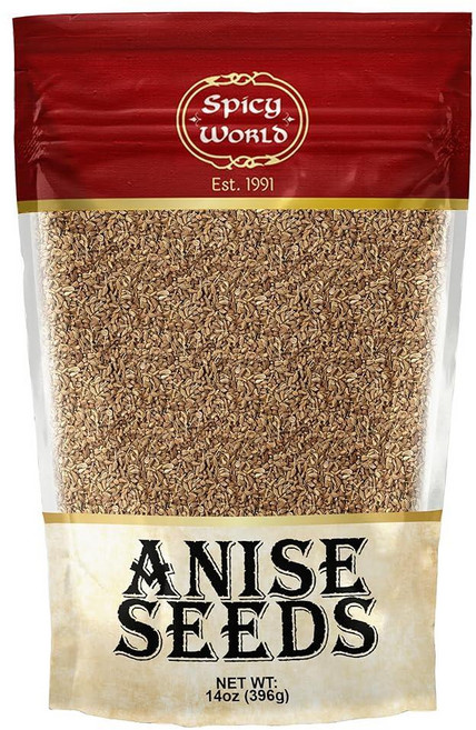 Spicy World 아니스 씨앗 396.9g14온스 - 전체 씨앗 요리 및 베이킹을 위한 순수하고 프리미엄 향신료 달콤한 감초 맛 168982