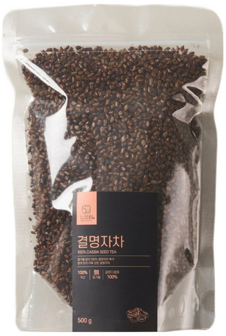 느으림 건강하게 두 번 볶은 국산 결명자차, 500g, 3개, 1개입