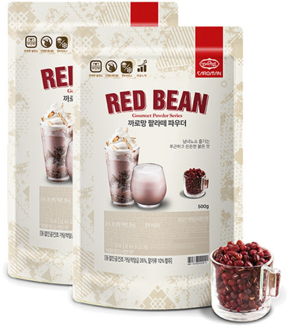 까로망 레드빈 파우더, 500g, 1개입, 2개
